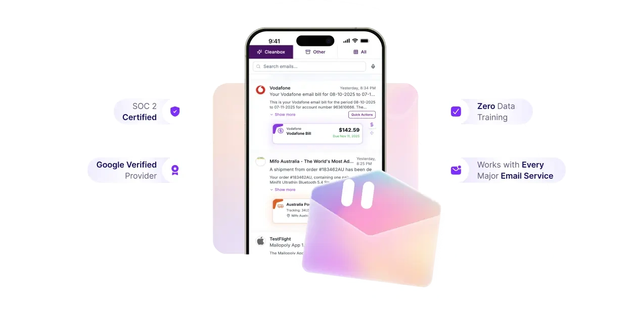 Mailopoly app dashboard overview